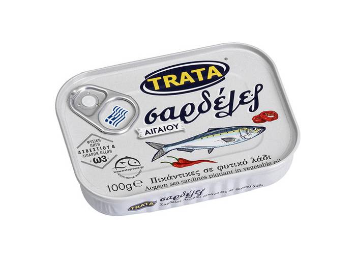 TRATA σαρδέλα πικάντικη σε φυτικό λάδι 100gr