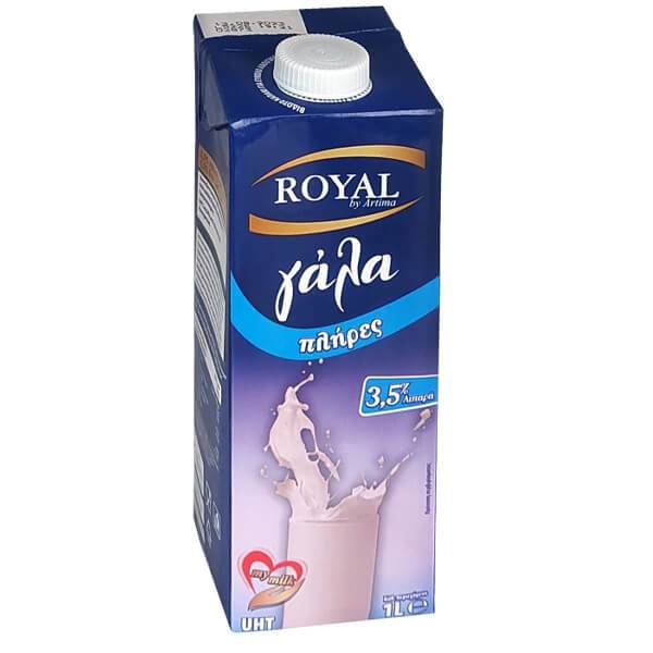 ROYAL professional γάλα πλήρες μακράς διαρκείας 3,5% λιπαρά 1lt