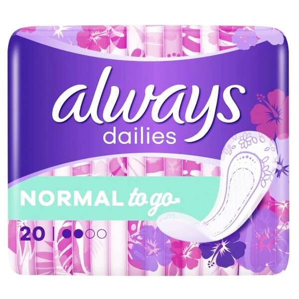 ALWAYS σερβιετάκια Dailies to go Normal 20τεμ