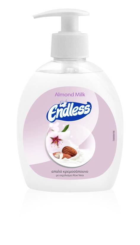 ENDLESS κρεμοσάπουνο αντλία γάλα και αμύγδαλο 300ml