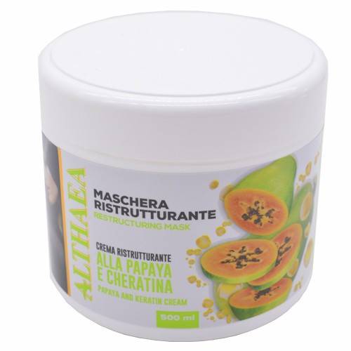 ALTHAEA μάσκα μαλλιών με παπάγια και κερατίνη 500ml