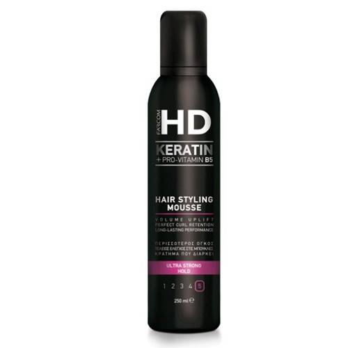 FARCOM HD volume mousse μαλλιών No5 ultra strong hold 250ml