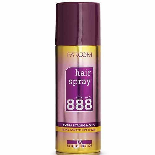 FARCOM 888 hair spray πολύ δυνατό κράτημα 200ml