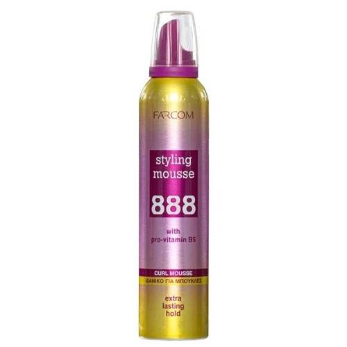 FARCOM 888 styling mousse πολύ δυνατό κράτημα 250ml