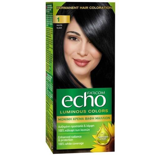 FARCOM Echo βαφή μαλλιών No1 60ml