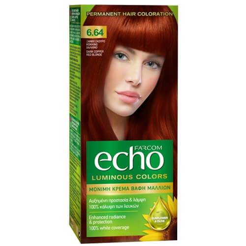FARCOM Echo βαφή μαλλιών No6.64 60ml