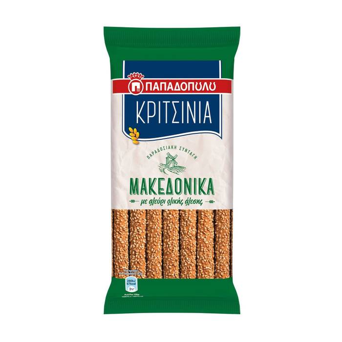 ΠΑΠΑΔΟΠΟΥΛΟΥ κριτσίνια μακεδονικά ολικής άλεσης 200gr