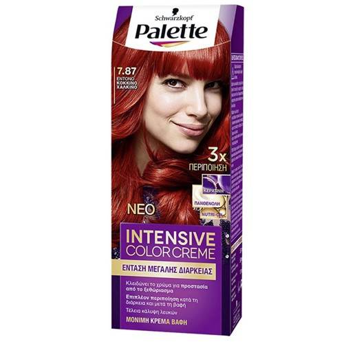 SCHWARZKOPF Palette intensive color creme 7,87 έντονο κόκκινο χάλκινο 50ml