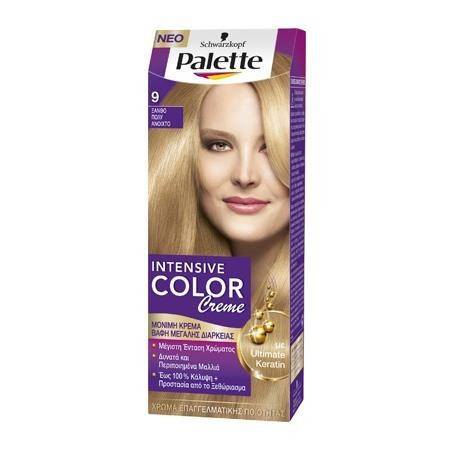 SCHWARZKOPF Palette intensive color creme 9 ξανθό πολύ ανοιχτό 50ml