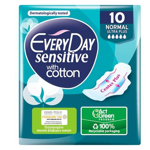 EVERY DAY σερβιέτες sensitive ultra plus normal 10τεμ