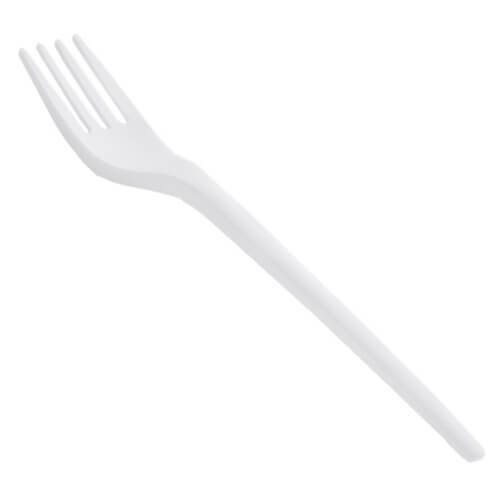 ECOCARE πιρούνι φαγητού λευκό 16,5cm 10τεμ