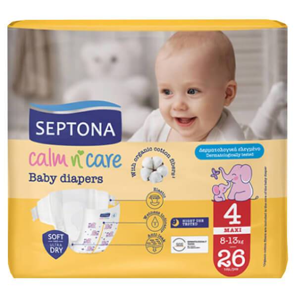 SEPTONA παιδικές πάνες maxi No4 8-13kg 26τεμ