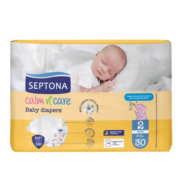 SEPTONA παιδικές πάνες mini No2 3-6kg 30τεμ
