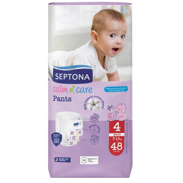 SEPTONA παιδικές πάνες βρακάκι maxi No4 7-13kg 48τεμ