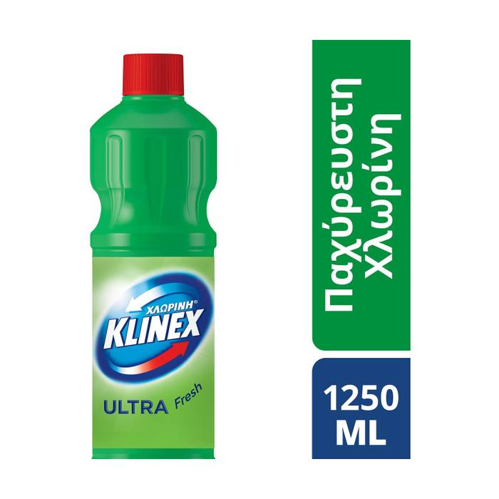 KLINEX χλωρίνη παχύρρευστη πράσινη 1250ml