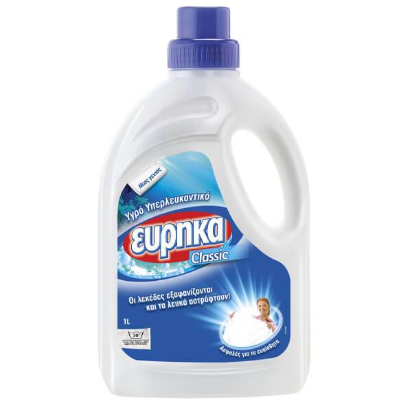ΕΥΡΗΚΑ υγρό υπερλευκαντικό ρούχων 1lt