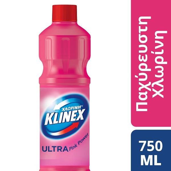 KLINEX χλωρίνη παχύρρευστη ροζ 750ml