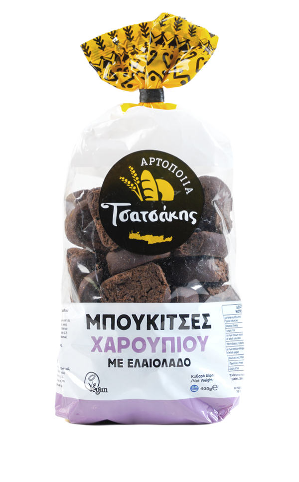ΤΣΑΤΣΑΚΗΣ μπουκίτσες χαρουπιού με ελαιόλαδο 400gr