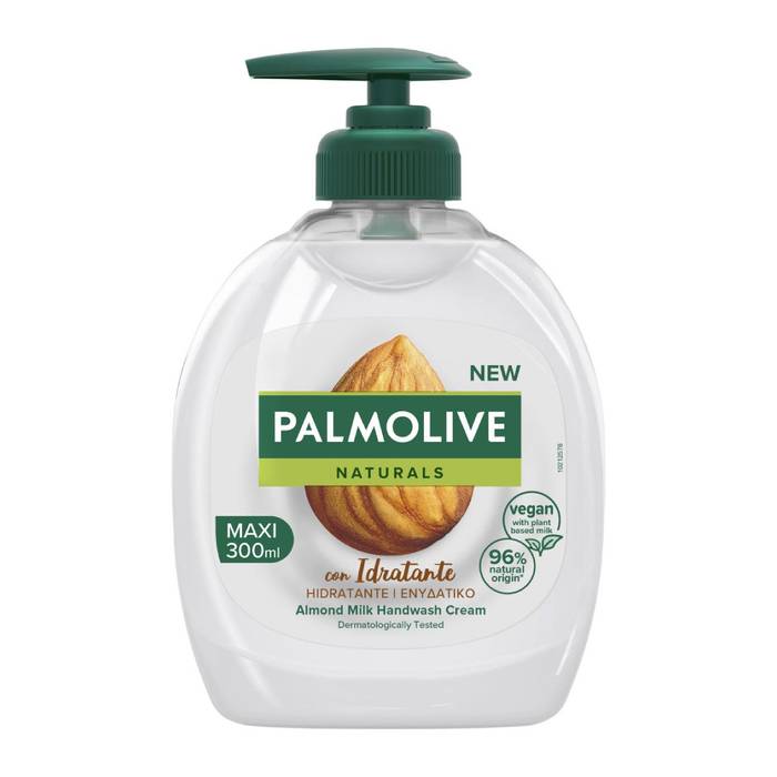 PALMOLIVE κρεμοσάπουνο naturals με γάλα και αμύγδαλο με αντλία 300ml