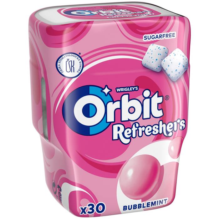 ORBIT τσίχλες με φούσκες κουτί 67gr