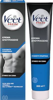 VEET αποτριχωτική κρέμα σώματος ανδρική για ευαίσθητες επιδερμίδες 200ml