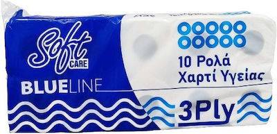 SOFTCARE χαρτί υγείας Blue Line 3φυλλο 10x85gr