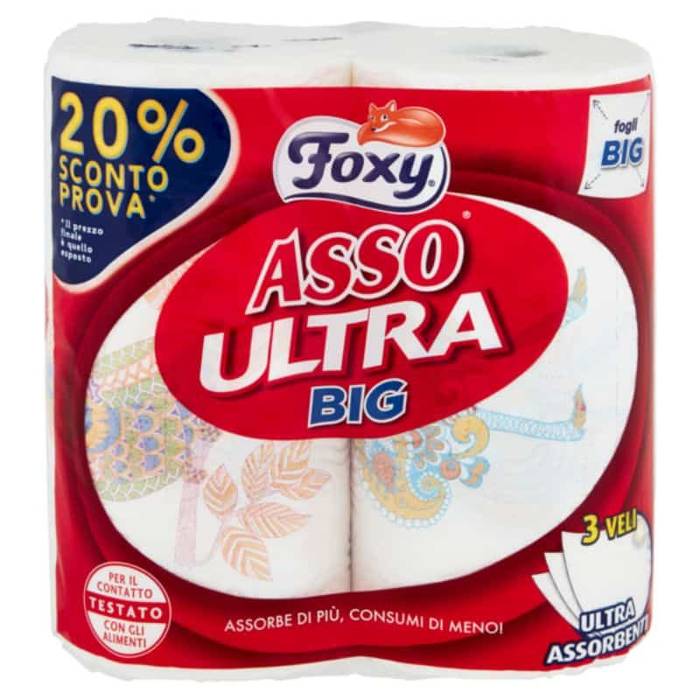 FOXY Asso ultra χαρτί κουζίνας 2x210gr