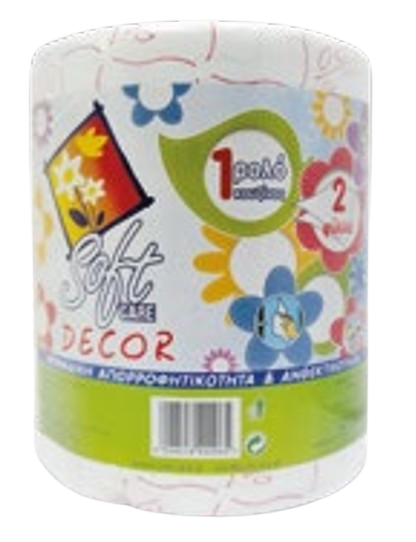 SOFTCARE χαρτί κουζίνας décor 2φυλλο 670gr