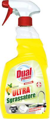 DUAL POWER υγρό καθαριστικό για λίπη λεμόνι spray 750ml