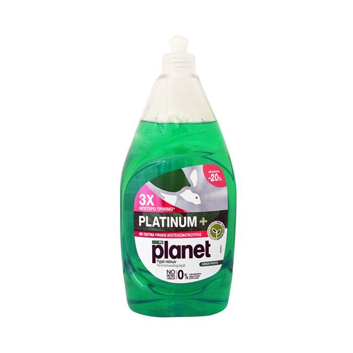 MY PLANET υγρό πιάτων platinum+ πράσινα φρούτα 900ml