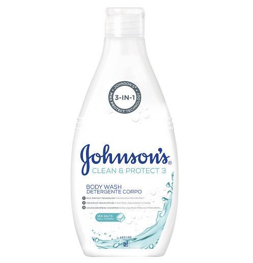 JOHNSON'S αφρόλουτρο clean και protect θαλασσινό αλάτι 750ml