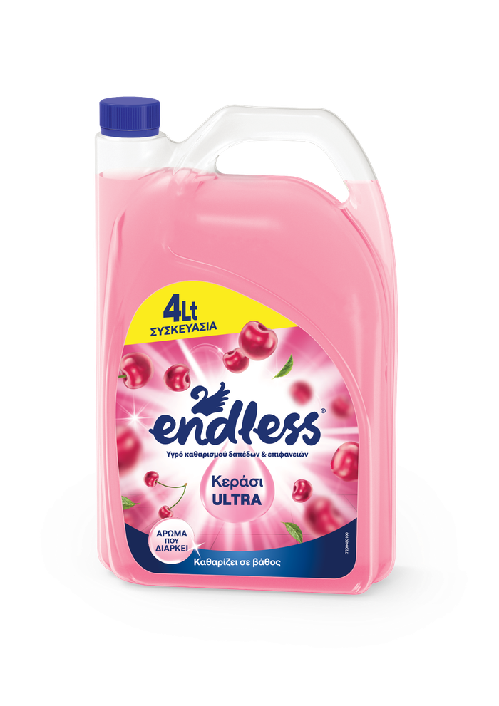 ENDLESS υγρό καθαριστικό πατώματος με κεράσι 4lt