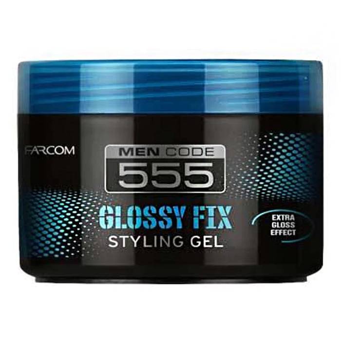 FARCOM 555 gel μαλλιών glossy fix 250ml
