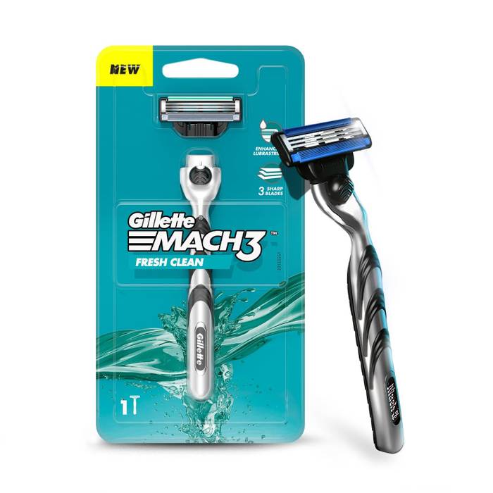 GILLETTE ξυραφάκι mach3 με ανταλλακτικές λεπίδες 1τεμ