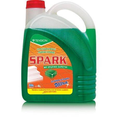 SPARK ultra καθαριστικό πατώματος με πράσινο σαπούνι 4lt