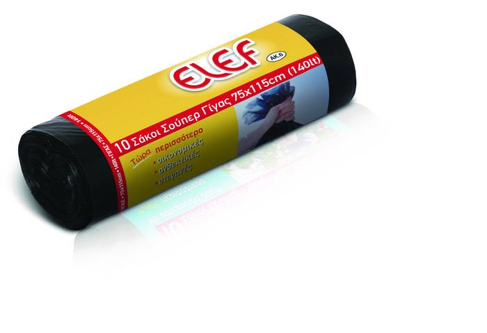 El-Ef σακούλες απορριμμάτων 75Χ115cm 140lt 10τεμ