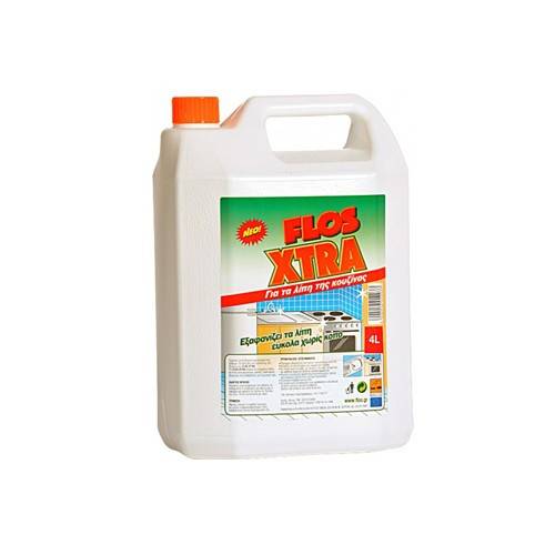 FLOS Xtra υγρό καθαριστικό για τα λίπη της κουζίνας 4lt