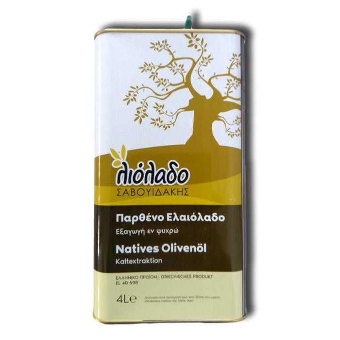 ΣΑΒΟΥΙΔΑΚΗΣ Λιόλαδο ελαιόλαδο παρθένο 4lt