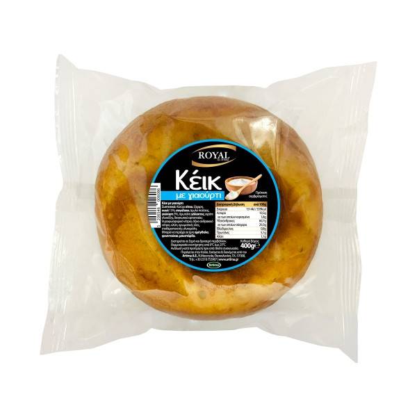 ROYAL κέικ στρόγγυλο με γιαούρτι 400gr