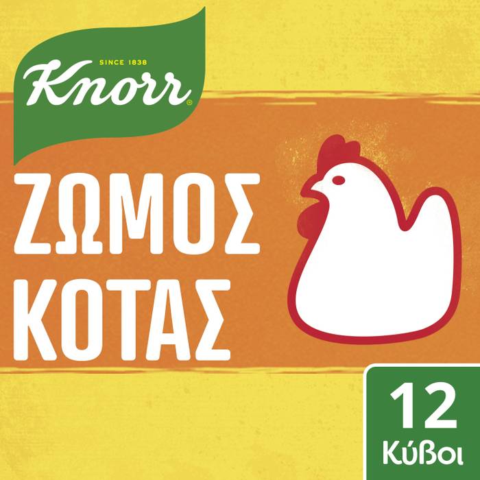 KNORR ζωμός κότας 12τεμ