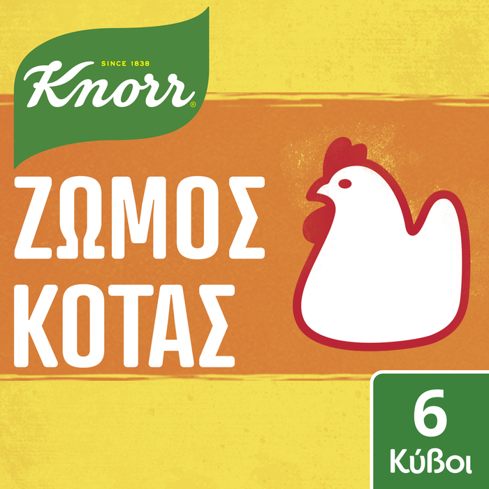 KNORR ζωμός κότας 6τεμ
