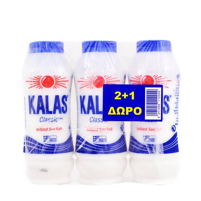 ΚΑΛΑΣ αλάτι κλασικό 3x400gr