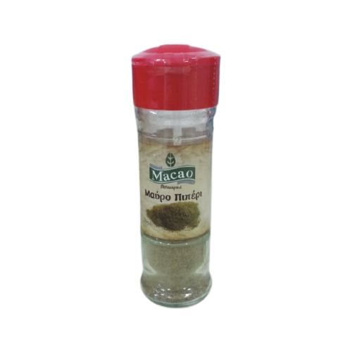 MACAO μαύρο πιπέρι τριμμένο βάζο 36gr