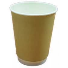 ΘΑΛΑΣΣΙΝΟΣ ποτήρι χάρτινο kraft double wall 12oz 25τεμ