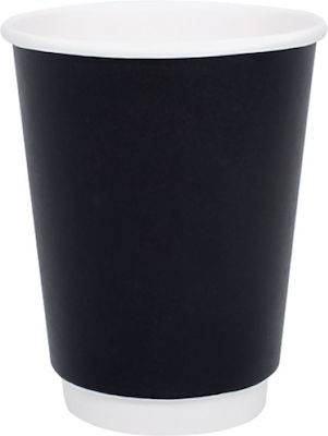 ΘΑΛΑΣΣΙΝΟΣ ποτήρι χάρτινο μαύρο single wall 4oz 50τεμ