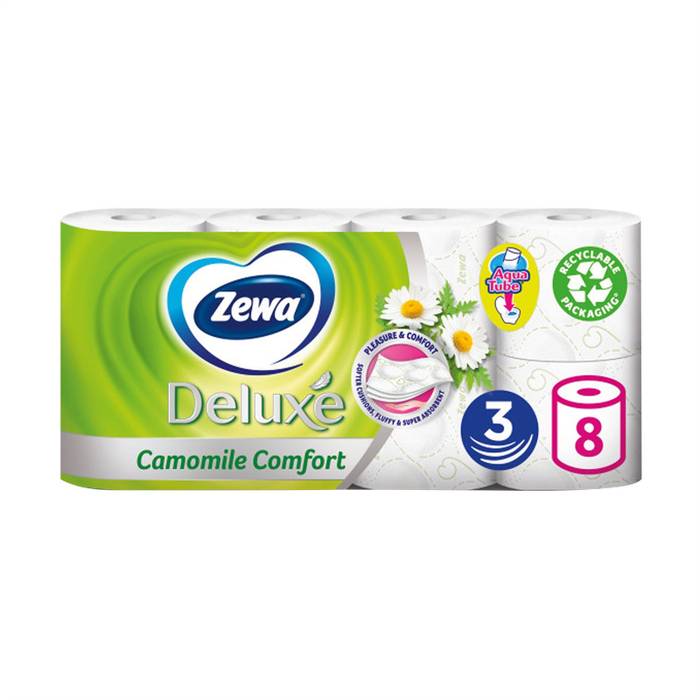 ZEWA deluxe χαρτί υγείας χαμομήλι 8τεμ