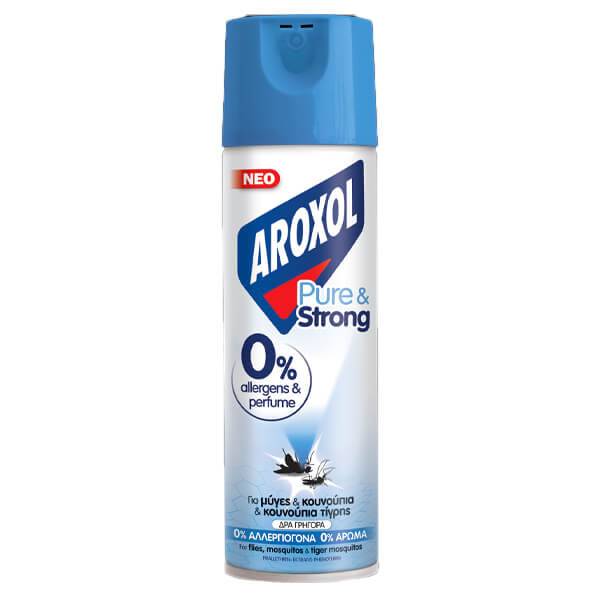 AROXOL εντομοκτόνο Pure και Strong για μύγες και κουνούπια 300ml