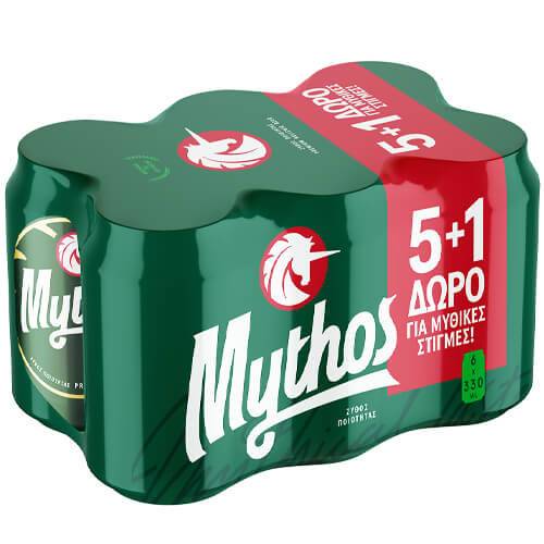 ΜΥΘΟΣ μπύρα κουτί 6x330ml