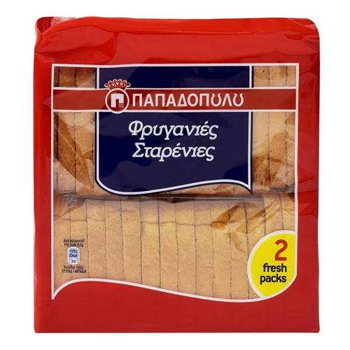 ΠΑΠΑΔΟΠΟΥΛΟΥ φρυγανιές σταρένιες 255gr