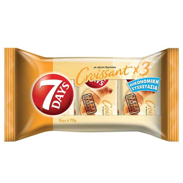 7 DAYS κρουασάν με βερίκοκο 3x70gr